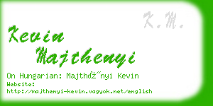 kevin majthenyi business card